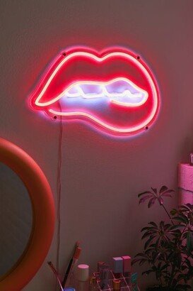 Biting Lips Neon Sign