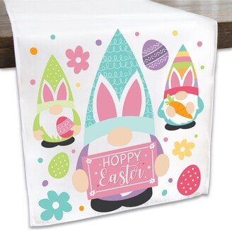 Big Dot Of Happiness Easter Gnomes - Spring Bunny Party Decor - Cloth Table Runner - 13 x 70 inches