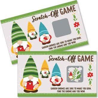 Big Dot of Happiness Garden Gnomes - Forest Gnome Party Game Scratch Off Cards - 22 Count