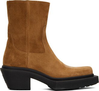 VTMNTS Tan Neo Western Ankle Boots