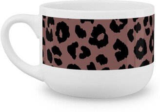 Mugs: Leopard - Pale Mauve Latte Mug, White, 25Oz, Pink