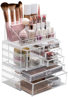 Cosmetic Makeup and Jewelry Large Storage Case Display Organizer