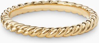 DY Unity Cable Band Ring in 18K Yellow Gold Women's Size 3.5