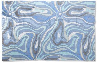 Marmo-print beach towel