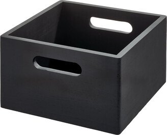 THE HOME EDIT Wooden All-Purpose Bin Onyx-AA