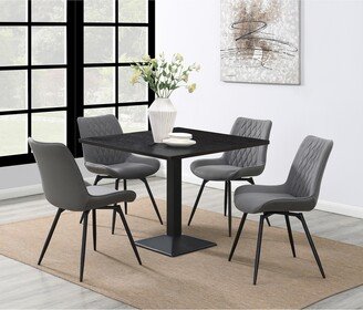 CDecor Kaya Espresso and Grey 7-piece Square Dining Set