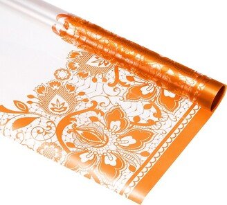 Unique Bargains GlassineWrap Wrapping Paper Butterfly Pattern for Flowers Baskets Gifts Orange