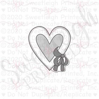 Ribbon Tied Heart Cookie Cutter