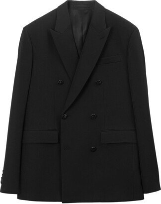 Peak-Lapels Double-Breasted Blazer-AG