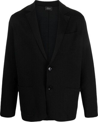 Single-Breasted Jersey Blazer-AA