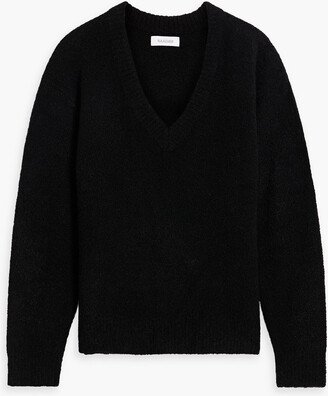 Bouclé-knit cashmere-blend sweater