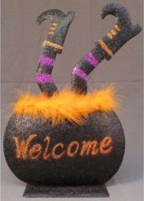 Halloween Cauldron Table Top Decoration, 9.75 X 3.25 15.75 