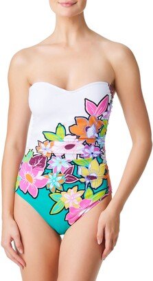 Color Crush Shirred Mio One-Piece Swimsuit