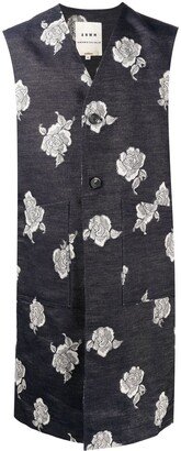 x ANOWHEREMAN patterned jacquard waistcoat