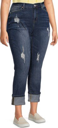 Copperflash Plus High Rise Cuffed Slim Jeans