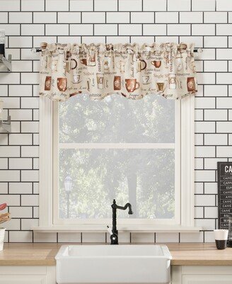 No. 918 Bristol Coffee Shop 54x 14 Semi-Sheer Valance