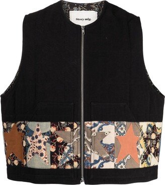 Saturn patchwork gilet