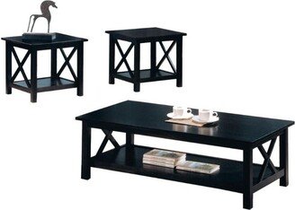 3 Piece Occasional Table Set in Dark Merlot