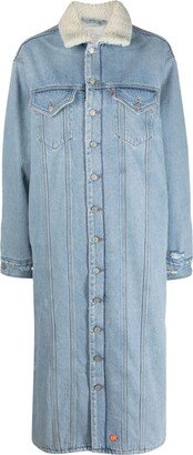 x Levi's sherpa-collar denim coat