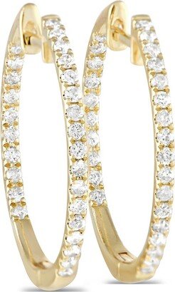 Diamond Select Cuts 14K 0.50 Ct. Tw. Diamond Inside-Out Hoops