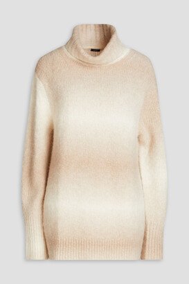 Dégradé alpaca-blend turtleneck sweater