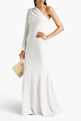 Blume one-sleeve crepe gown