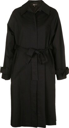 Mier Black Chicago Trenchcoat