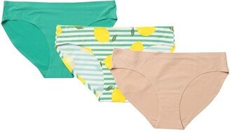 AQS Assorted Seamless Bikini Panties - Pack of 3