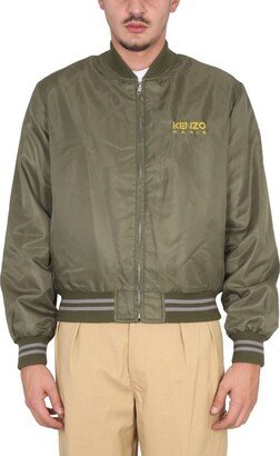 Bomber Jacket With Logo