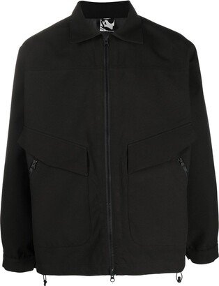 Zip-Pocket Detail Bomber Jacket