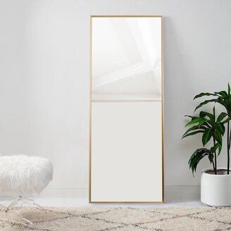 Neutypechic Modern Aluminum Alloy Slim Framed Full-length Floor Mirror