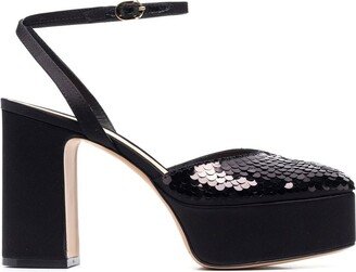 Sequinned High-Heel Pumps