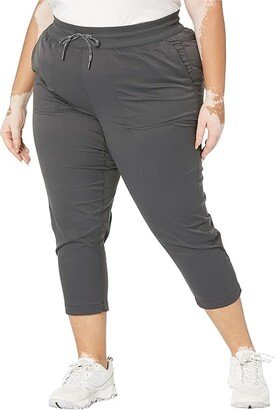 Plus Size Aphrodite Motion Capris (Asphalt Grey) Women's Casual Pants