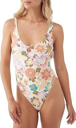 Meadow Floral Mykonos One-Piece (Multi Colored) Women's Swimsuits One Piece