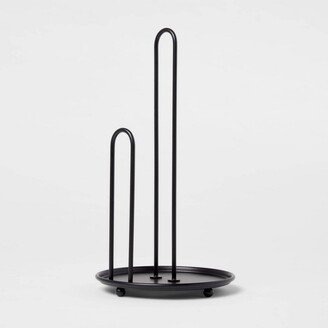 Iron Wire Paper Towel Holder Black