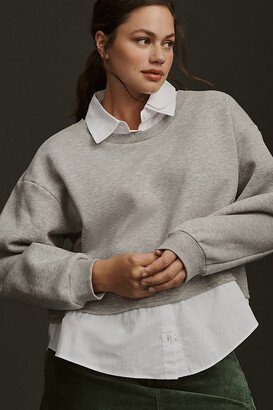 Layered Oversized Twofer Sweatshirt