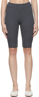 Cordera Grey Ribbed Shorts