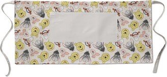 Winnie The Pooh Print Cotton Apron - Kitchen Cooking Bbq Full & Half Customizable Homemade Large Pocket