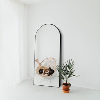 Causdon Modern Black Freestanding Arch Mirror Full-Length Floor Mirror - 70.8x23.6