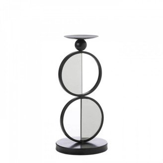 The House of Awareness Black Double Mirrored Candle Stand