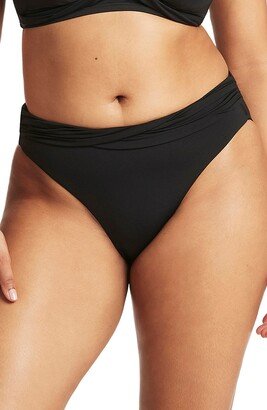 Essential Wrap High Waist Bikini Bottoms