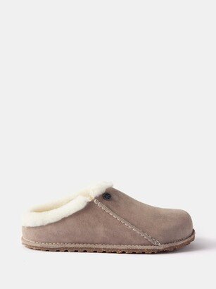 Zermatt Shearling-lined Suede Slippers