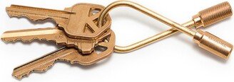 Closed Helix Brass Key Ring