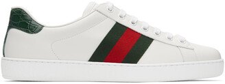 White & Green Ace Sneakers