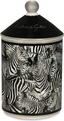Zebra-Print Scented Candle (340g)-AA