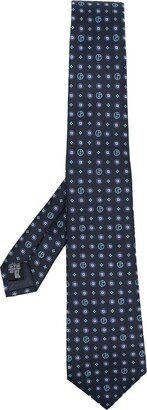 Jacquard-Monogram Silk Tie