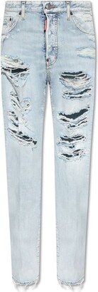 Distressed Frayed Edge Jeans