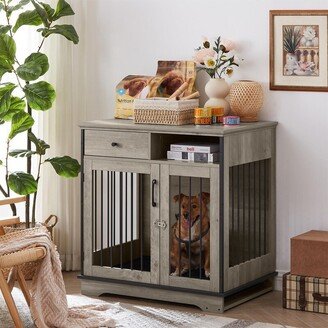IGEMAN Pet Crate End Tables with Removable Trays for Small Sized Dogs