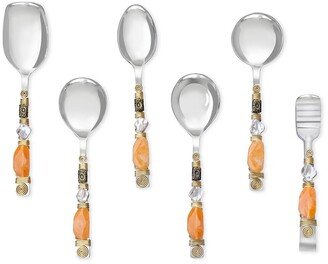 Tiramisu Sunset Glow Serving Spoons (Set Of 6)-AA