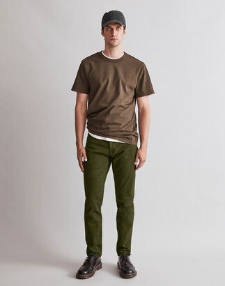 Garment-Dyed Slim Jeans